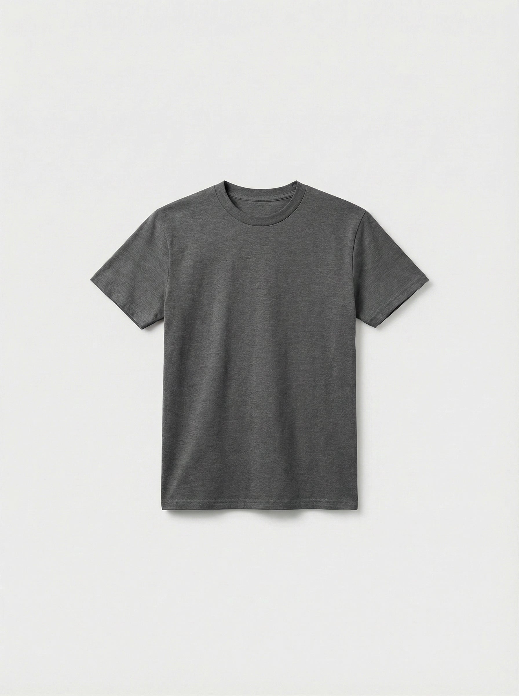 Gray t-shirt on a light gray background