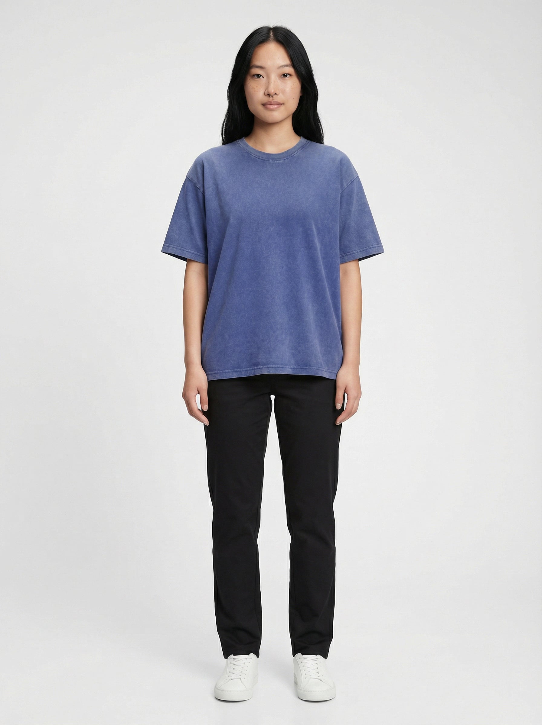 Men's Washed Cotton Short Sleeve T-Shirt Loose Fit Cultural Style