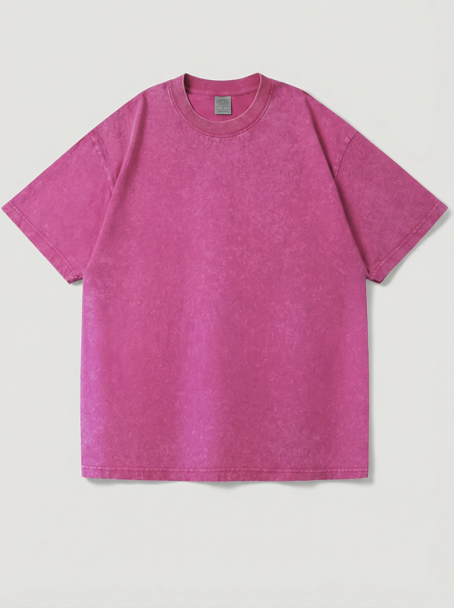 Men's Washed Cotton Short Sleeve T-Shirt Loose Fit Cultural Style