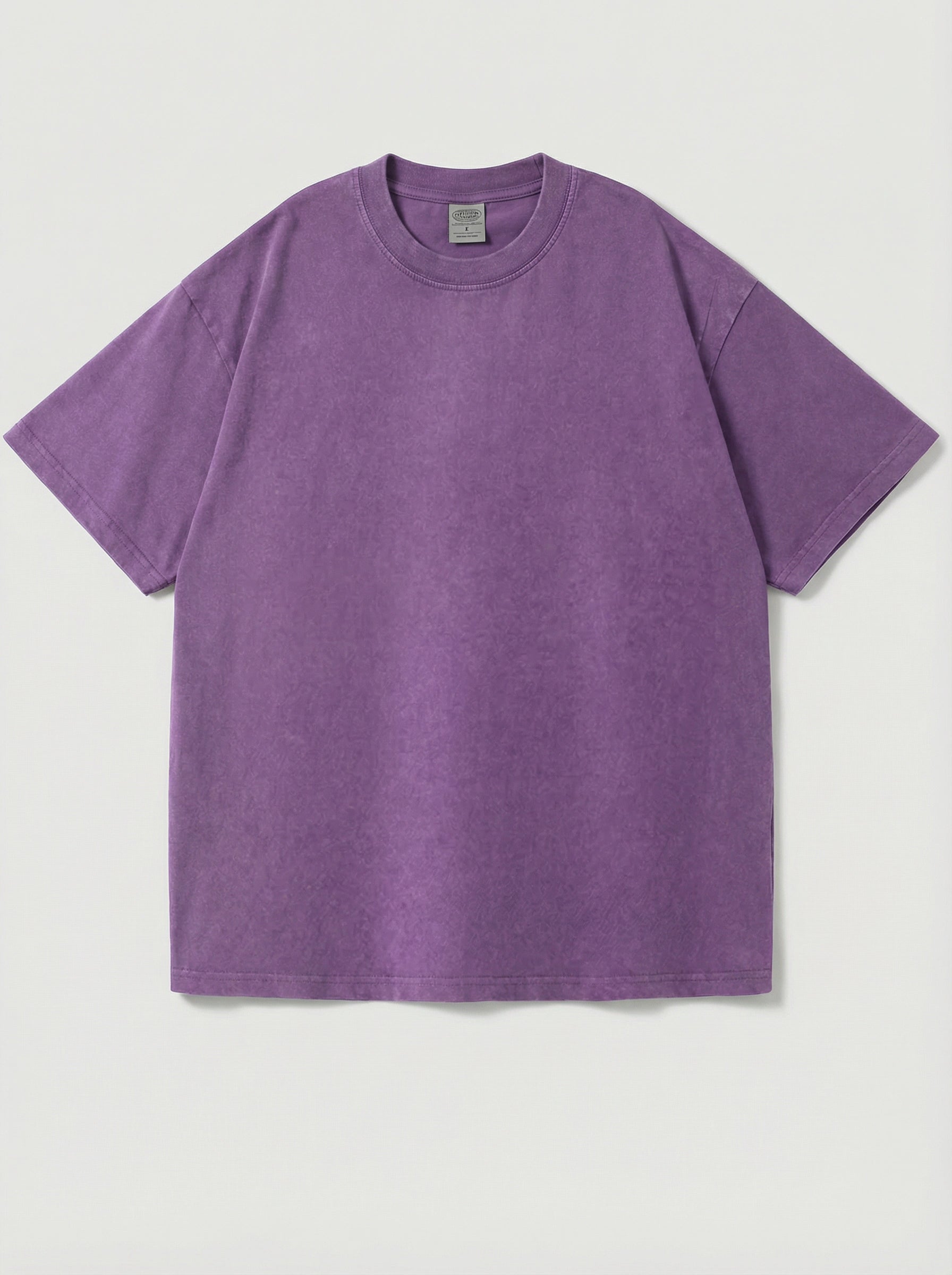 Men's Washed Cotton Short Sleeve T-Shirt Loose Fit Cultural Style